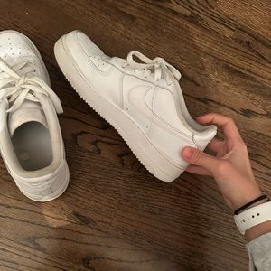 White Nike Air Force women size 9.5